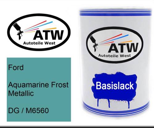 Ford, Aquamarine Frost Metallic, DG / M6560: 500ml Lackdose, von ATW Autoteile West.